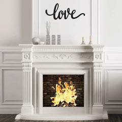 Rustic Black Metal LOVE Wall Art Decor
