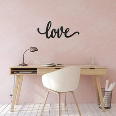 Rustic Black Metal LOVE Wall Art Decor
